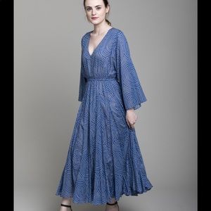 Rhode Emily Dress in Blue Trail